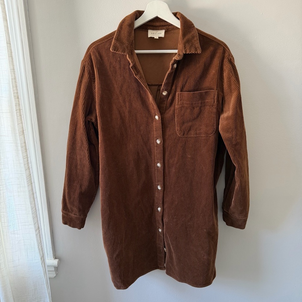 Sezane Sadie Dress Caramel - Picture 4 of 8